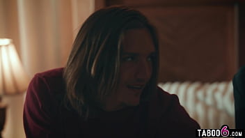 Virgin blonde double penetration fuck by her hung stepbros