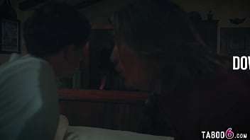 Virgin blonde double penetration fuck by her hung stepbros