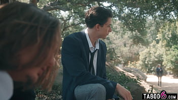 Virgin blonde double penetration fuck by her hung stepbros