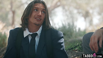 Virgin blonde double penetration fuck by her hung stepbros