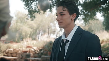 Virgin blonde double penetration fuck by her hung stepbros