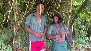 Sexy ebony girl with big boobs