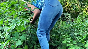 Fund this girl looking for mangos in the woods