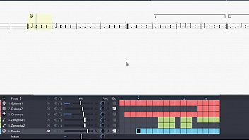 Tablatura multipista