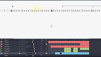 Tablatura multipista