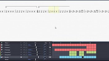 Tablatura multipista
