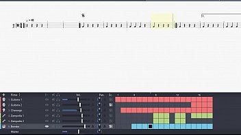 Tablatura multipista