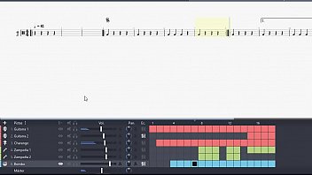 Tablatura multipista