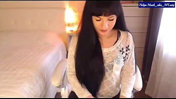 Little titty brunette helga muah partial strip & tease