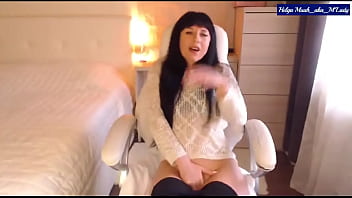 Little titty brunette helga muah partial strip & tease