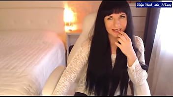 Little titty brunette helga muah partial strip & tease