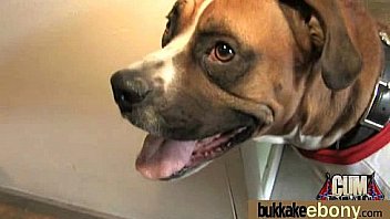 Ebony Gets Group Cumshots 21 thumbnail