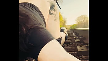 Rubynalexfantasy ruby gets railed on the railroad