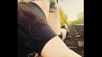 Rubynalexfantasy ruby gets railed on the railroad