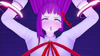 Girl goes dildo riding and dancing