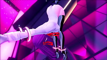 Girl goes dildo riding and dancing