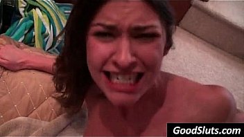 Teens take dick deep in shaved teen pussy