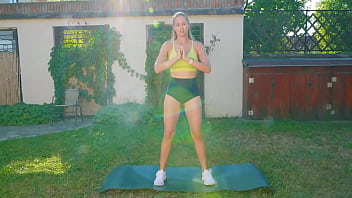 Sexy outdoor workout