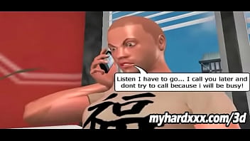 Foxy 3d cartoon blonde honey sucking on a cock