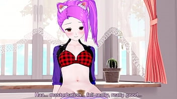 Vtuber rubs her clit after stream ends