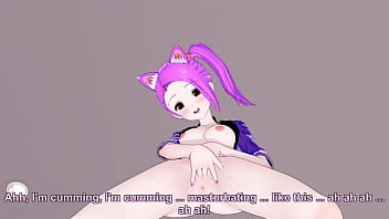 Vtuber rubs her clit after stream ends