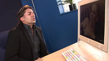 Kaia kane bends over like a little slut for his big hard cock