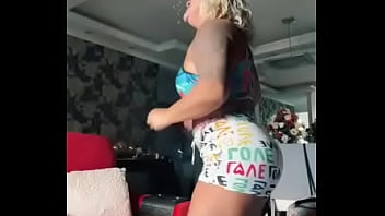 Beautiful grandmother dancing very sexy