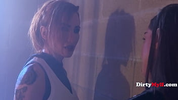 Lesbian passion prevails even in a dystopian universe