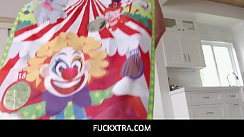 Teen brunette gets fucked on her birthday