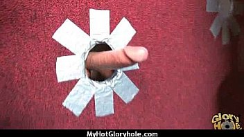 White milf sucking and licking a black cock 1