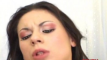 All of her holes get plugged by black cock 03