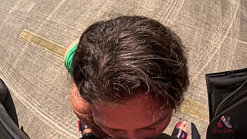 Pov blowing sd and getting face painted