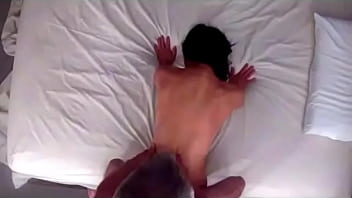 Asian housemaid gets her pussy fucked before breakfast