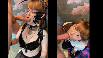 Cosplayer deepthroats her photographer's big juicy cock olivia jarden