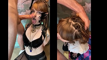 Cosplayer deepthroats her photographer's big juicy cock olivia jarden