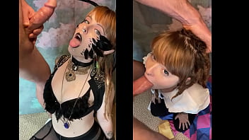 Cosplayer deepthroats her photographer's big juicy cock olivia jarden