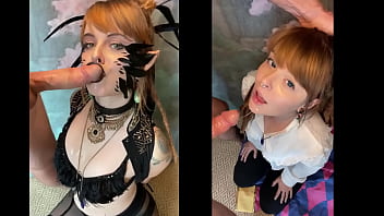 Cosplayer deepthroats her photographer's big juicy cock olivia jarden