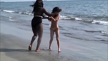 Ebony girls lifting and carrying part 10