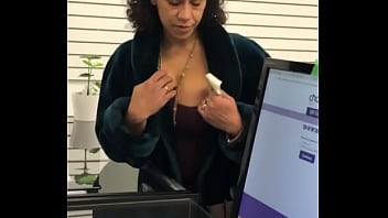Public tit show