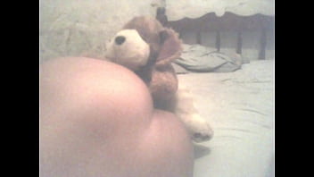 Jade with toy at her boyfriend's house