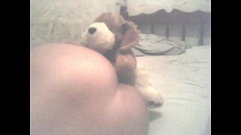 Jade with toy at her boyfriend's house