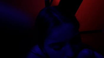 Christmas blowjob and ass licking tiny petite teen pov