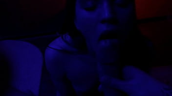 Christmas blowjob and ass licking tiny petite teen pov