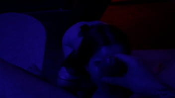 Christmas blowjob and ass licking tiny petite teen pov