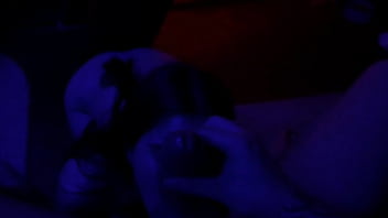 Christmas blowjob and ass licking tiny petite teen pov