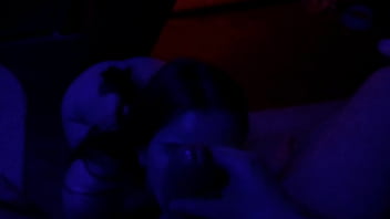 Christmas blowjob and ass licking tiny petite teen pov