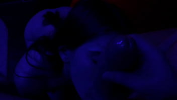 Christmas blowjob and ass licking tiny petite teen pov