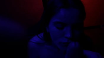 Christmas blowjob and ass licking tiny petite teen pov