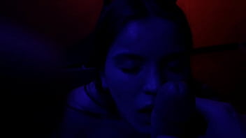 Christmas blowjob and ass licking tiny petite teen pov