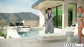 Agatha's a superstar across the pond and now that she's in the us she won't stay a little known for long the topless photos might not get out but the neighbours are bound to spread rumours after they hear her in action